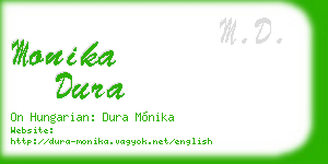 monika dura business card